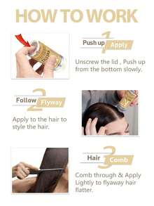 发蜡棒 - 适用于假发和真发，打造光滑服帖的背头造型，抚平毛躁，控制碎发，持久定型，易于涂抹，不油腻