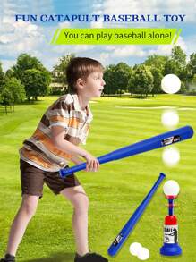 Máquina lanzadora de béisbol para niños, juego de entrenamiento deportivo. Lanzador de juguete de béisbol para niños, para interior y exterior. Regalo para niños y niñas, interacción padres-hijos/juego individual, con certificados completos