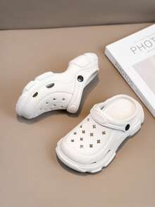 Chłopięce i dziewczęce buty Outdoor EVA Dual-Use Hollowed-Out, wygodne, wsuwane, antypoślizgowe sandały plażowe