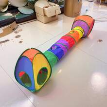 彩虹隧道系列猫隧道 DIY组装 可折叠猫隧道玩具 互动猫隧道玩具 新型智能猫玩具