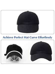 1/3 件帽檐塑形器、帽子折痕塑形工具、帽子成型架 - 彩色 - 查看 7