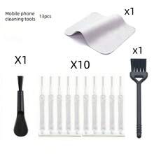 Bộ 12 cọ vệ sinh đa năng - Bộ dụng cụ làm sạch sâu cổng sạc điện thoại và đầu vòi hoa sen, dụng cụ loại bỏ bụi bàn phím, bộ dụng cụ cọ mini cầm tay dành cho thiết bị điện tử và đồ dùng gia đình. - Nhiều màu - Xem 18