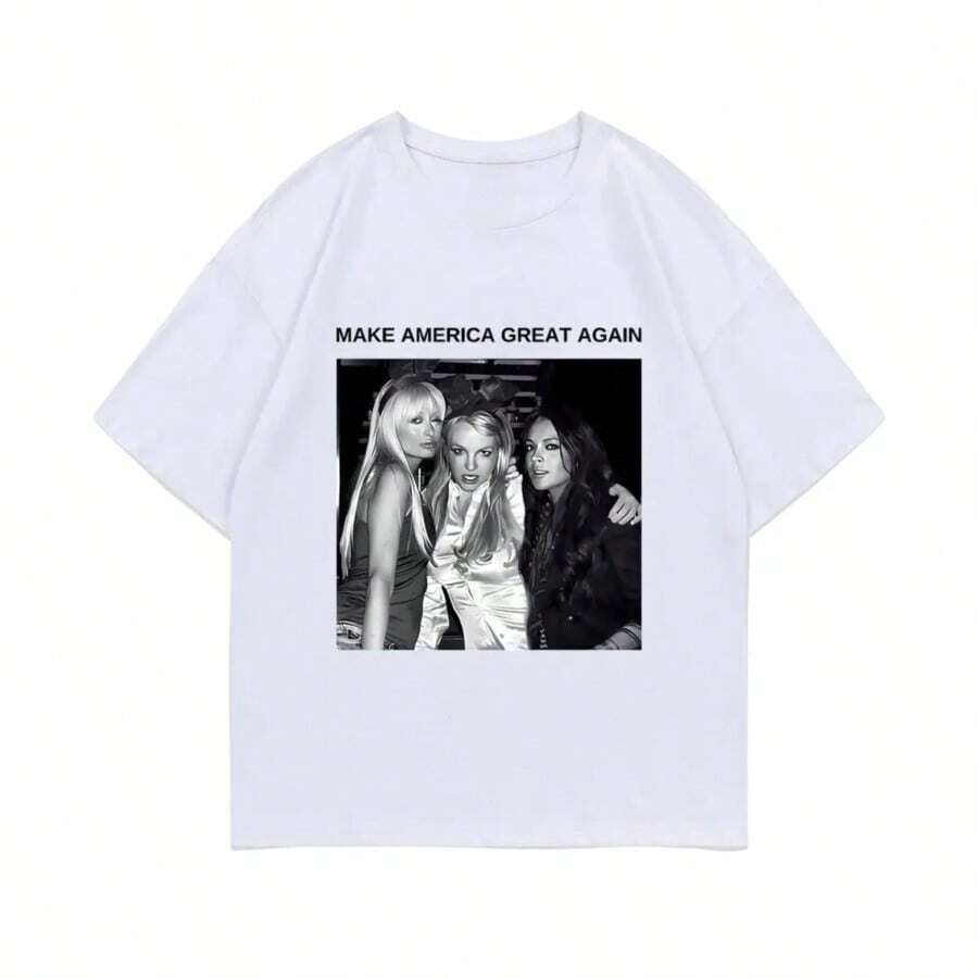 008- Nueva camiseta divertida de verano de la Reina del Juego, regalo para mujer, camiseta de cuello redondo - Blanco - Ver 1