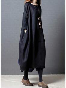 Women Long Dresses - màu đen - Xem 2