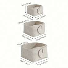 Filz Aufbewahrungskorb, Schreibtisch Kosmetik- & Miscellaneous-Organizer Box, multifunktionale Großraum-Aufbewahrungslösung für Schlafzimmer, Wohnheim, Zuhause, zufälliger Stil Lieferung