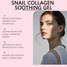 Viareline Snail Collagen Moisturizing Hydrating Gel Moisturizing Facial Essence Skin Gel - Multicolor - View 4