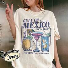 Wo Vintage Mexico Social Club Comfort Shirt Gift For Democrat Anti  Shirt Cotton Y2K Top Daily Streetwear - trắng - Xem 1