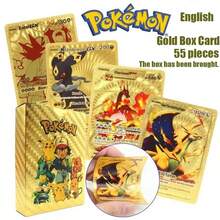 1 盒口袋妖怪金叶卡、口袋妖怪金卡棋盘游戏卡、游戏卡、宠物商品、学校用品、返校 - 多 - 查看 10