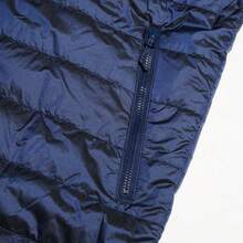 Abrigo casual acolchado de longitud media para hombre Adidas, HM2460, otoño/invierno - Azul marino - Ver 3