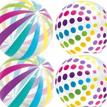 1 Strandball, große bunte aufblasbare Schwimmbad Wasserspielzeug, verwendet für Partydekorationen, Schwimmbadball, Sommer Rasen, Strand Wassersport Team aufblasbares Spiel, Partygeschenk