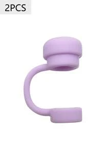6pcs/2pcs Straw Covers Cap Reusable Silicone Straw Toppers Compatible With Stanley Cup Spill Leak Stopper Splash Dust Proof Straws Cover Back To School