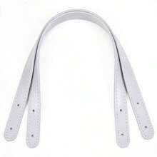 2pcs 17.7x0.7 Inch Adjustable PU Leather Strap Handles - For Handbag, Crossbody Bag, And Belt Replacement Accessory, 12 Colors (Green, Coffee, Beige, Blue, Brown, Black, Yellow, Light Pink, White, Red, Light Gray, Pink) - DIY Wallet Making & Strap Replacement, DIY Wallet Crafting Supplies, Great Gift Option - Multicolor - View 10