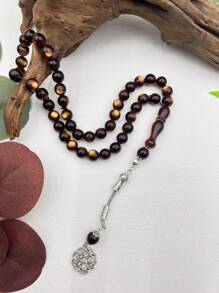 45 Stücke/10 cm Muslimische Gebetsperlen Tasbih Rosenkranz Armband, Harz Einzelstrang