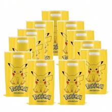 pokemon Bolsa de regalo con estilo Pikachu amarillo de 10/20/30/40 piezas de , bolsa favorita para fiesta, decoración de fiesta de cumpleaños o festival, con asa incorporada para sostener y almacenar regalos cómodamente