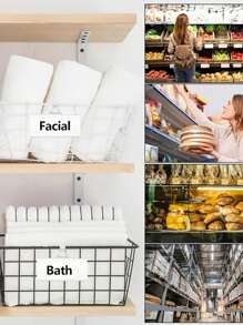 20 pièces Porte-étiquettes de prix à clips de verrouillage en PVC - Pinces étiquettes de rayonnage stables pour le de détail, le supermarché, la maison, le marché et l'organisation de bureau, stabilité des rayonnages | Design blanc élégant | Plastique robuste