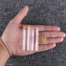 8 件/套透明玻璃试管带软木塞，2.2 厘米直径迷你瓶，工艺 DIY 礼品瓶，许愿瓶/漂流瓶/干粉瓶 | 多用途迷你玻璃瓶 5ml/8ml/10ml/12ml/15ml/20ml/25ml/30ml，万圣节装饰 DIY 瓶 - 彩色 - 查看 6