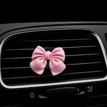 2pcs 4pcs Car Air Conditioning Vent Without Aromatherapy Car Decoration Ornament Cute Bow Car Interior Decoration