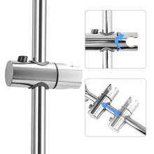Shower Riser Rail Wall Mounted Shower Slide Bar With Soap Adjustable Shower Head Guide Rail Slide Bar Stainless Steel For Home Bathroom - 1 - 查看 4