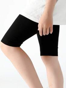 2 paquetes de shorts ajustables y sin costuras de unicolor para niños