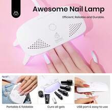 Beetles Poly Nail Gel Kit 6 Colors Poly Nails Extension Gel For Beginners Nail Art DIY Home Gifts For Women - 白色 - 查看 8