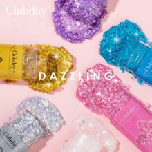 Crema glitter per trucco, gel glitter, facile da usare ruotando e svitando. Prodotti per trucco corpo, decorazioni per testa, viso e corpo, colorazione capelli, smalto glitter, utilizzabili per performance di carnevale, festini di club notturni.