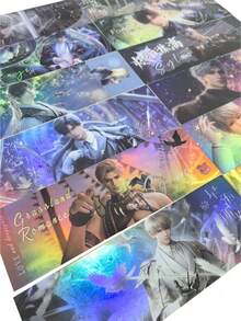 13张【AR游戏动漫爱情卡】3D全息卡片/书签，带你进入浪漫的虚拟与现实世界！AR互动体验：扫描卡片即可激活3D视频效果，沉浸式爱情故事，逼真场景！炫目的全息设计，3D人物和场景 - 彩色 - 查看 6