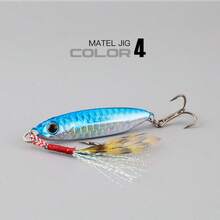 7G-25G 近海全水柱勺形拟饵，逼真鱼鳞鳟鱼、鳜鱼、鲈鱼钓鱼诱饵