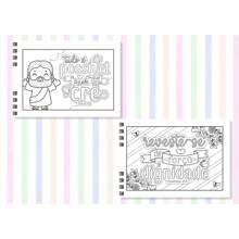 Livro Colorindo Versículos Estilo Bobbie Goods 50folhas 120g