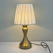 铝合金装饰USB台灯卧室床头书房民宿LED小夜灯布艺铁艺卧室氛围床头灯创意台灯床头柜装饰无级调光