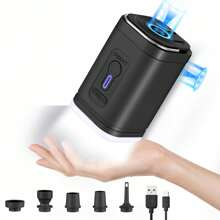 Pompa elettrica portatile senza fili, compressore d'aria gonfiatore/sgonfiatore per cuscini gonfiabili, materassi ad aria, barche, anelli da nuoto