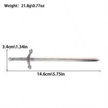 Vintage Unique Dragon/Axe/Sword Hair Stick, Hair Accessories Ornaments For Men & Women Hair Bun Hair Pin Hair Bun Maker Bun Hair Piece Hair Styling Pins - Multicolor - View 11