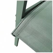 Conjunto Jardín de 2 Sillones + Mesa de Acero Resistente, Decorativo y Ligero. Asiento para Exterior en Patio, Balcón y Terraza de Fácil Instalación. (Verde, 3 Piezas) - Verde - Ver 4