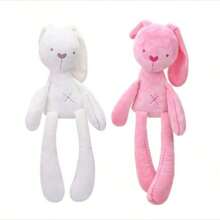1 pieza Lindo muñeco de peluche de conejo de patas largas, un regalo de peluche de conejo acogedor para Navidad y Pascua, peluche de conejo, juguetes de conejo, conejo