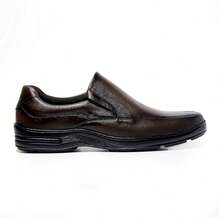 Yakov Leather Men's Orthopedic Dress Shoe Softness - Smooth Coffee - View 3