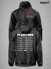 Drivers Scuderias 2025 Windbreaker - Fated Car Winter Collection Unisex - Negro - Ver 1