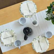 100pcs/Pack Pink Flower 13-Inch Disposable Paper Placemats, Suitable For Weddings, Parties, Restaurants, Country Homes, Kitchenware, Birthdays