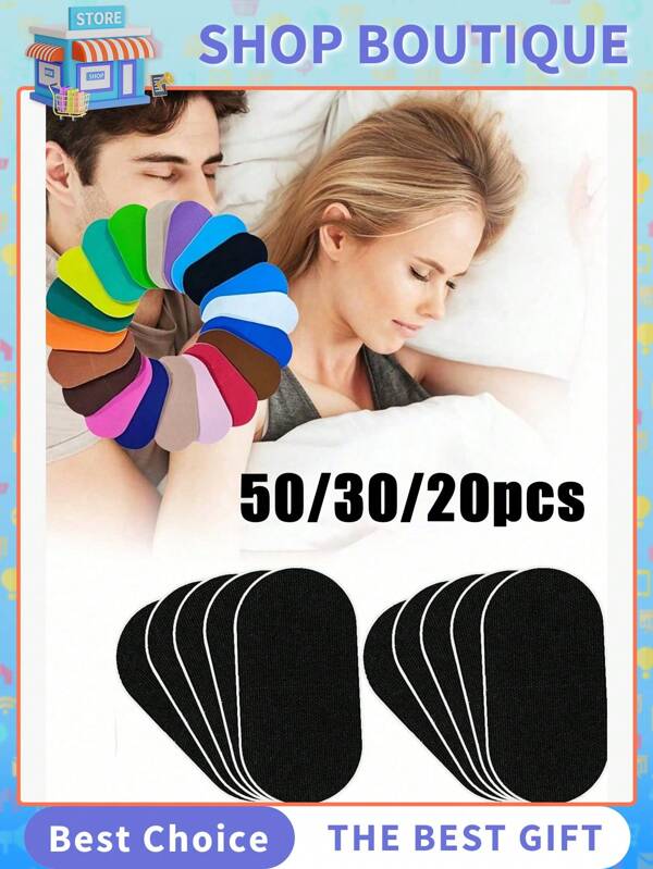 50pcs Anti-Snoring Tape - Breathable & Comfortable Snore Reduction Strips | Secure Hold, Painless Removal | Unisex Sleep Aid For Restful Nights