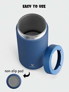 Universal Can Cooler For Women: One Size Fits All - For Slim Cans, Regular 12 & 16 Oz Cans And Bottles - Insulated Double-Walled Stainless Steel - For Soda Lovers - Dark Blue - View 6