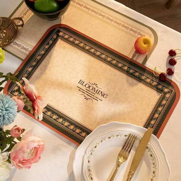 Waterproof Non-Slip Heat-Resistant Dining Placemat, High-Quality Student Desk Mat, Tabletop Protective Pad