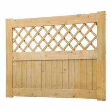 120cm Rhombus Garden Wood Fence Gate - 180cm High - View 3