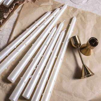 2pcs/Box 25cm/30cm Long-Stem Pearl Candles Wedding Banquet Decoration Atmosphere Long Candle Branches Colorful Unscented Smokeless Two Pieces Holiday Atmosphere Candles Valentine's Day Candles Candles Halloween,Spooky,Autumn,Festival,Holiday ,Winter,Holiday,Festival,Room Decor,Gifts Birthday Graduation