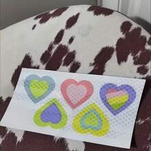 10pcs Random Color Diamond Horizontal Heart, Small Flowers, Butterfly Reflective Stickers, Night Anti-Collision Warning Decoration, Love Cartoon Stickers, Suitable For Bicycles, Electric Vehicles, Motorcycles, Cars, Helmets, Etc (Color Random)