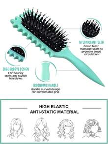 卷发梳，卷发梳，卷发造型梳，用于梳理和塑造男士和女士的卷发，以减少拉扯
