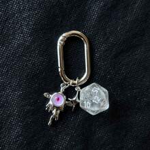 Devil's Eye Keychain Dice Retro Mobile Phone Chain Bag Pendant Couple Girlfriend Pendant