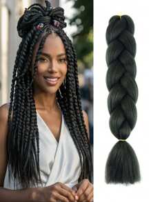 Estensioni per trecce arcobaleno da 24 pollici, capelli sintetici viola professionali, trecce jumbo, estensioni per capelli colorate a gradiente africane per intrecciare all'ingrosso per Ognissanti e Natale