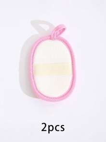 2pcs Of Natural Loofah Sponge Pad- Luxurious Exfoliating Scrub For Soft Skin & Gentle Dishwashing - Multipurpose Cleaning, Exfoliating Loofah Sponge Pads - Natural Luffa & Terry Cloth Body Scrubbers, Circular Exfoliating Pads With Hanging Loops For Shower & Bath, Gentle Light Beige Exfoliation & Cleaning, Compact Design, Scrubbers, For Shower,Beach, Dormitory, Outdoor Activities, Bath, Kitchen & Bathroom Cleaning, High-Quality Back To School