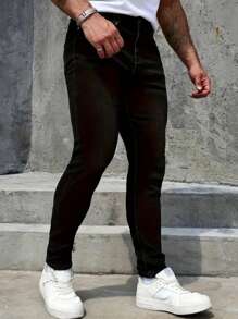 Men's Pocket Distressed Skinny Casual Fashionable Jeans