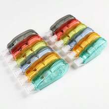 12/6PCS Correction Tape, Easy To Use, Instant Correction, Suitable For School And Office Staff, Ideal Choice For School Supplies And Office Supplies Back To School - Multicolor - View 3