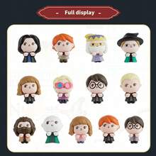 Caja ciega MINISO de la serie Harry Potter con mini figuras sentadas, mundo mágico coleccionable, caja al azar con 2 en su interior, ideal para la colección y exhibición de fans, agregando diversión al escritorio (1 pieza, entrega al azar) - Multicolor - Ver 6