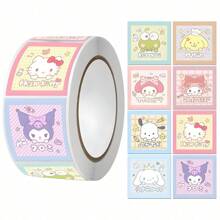 Sanrio Sanrio 500pcs Hello Kitty Sticker Rolls - Colorful Stamping Stickers For Scrapbooking, Gift Wrapping, Party Favors And DIY Crafts - Matte Finish, Reusable Sticker Rolls, Suitable For Home, Office And Commercial Use